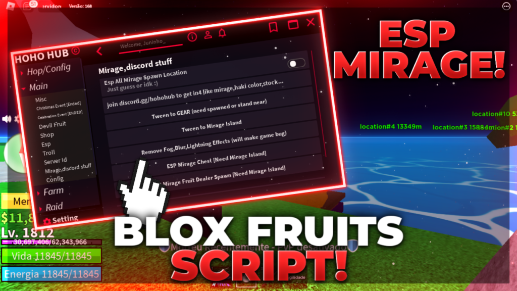 Arceus X and Fluxus Mobile Blox Fruit Script Hoho Hub