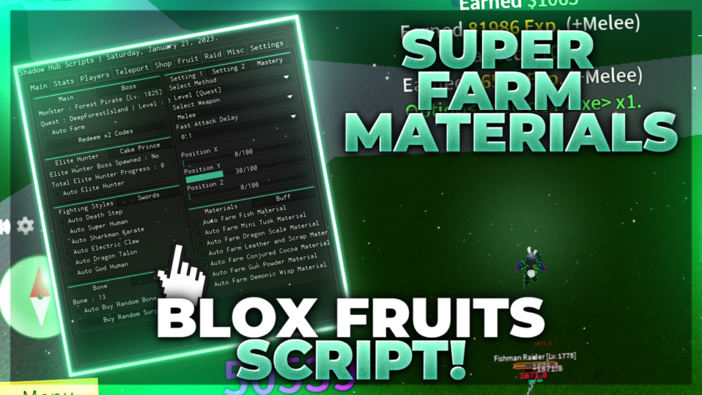 Update Blox Fruits Script ROBLOX!! Auto Farm Atualizado - Funcionando 2023  