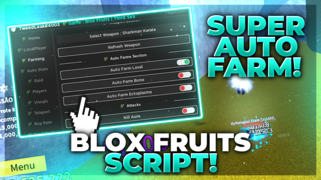 Blox Fruits [ESP, AUTO-STATS, FARM] Scripts