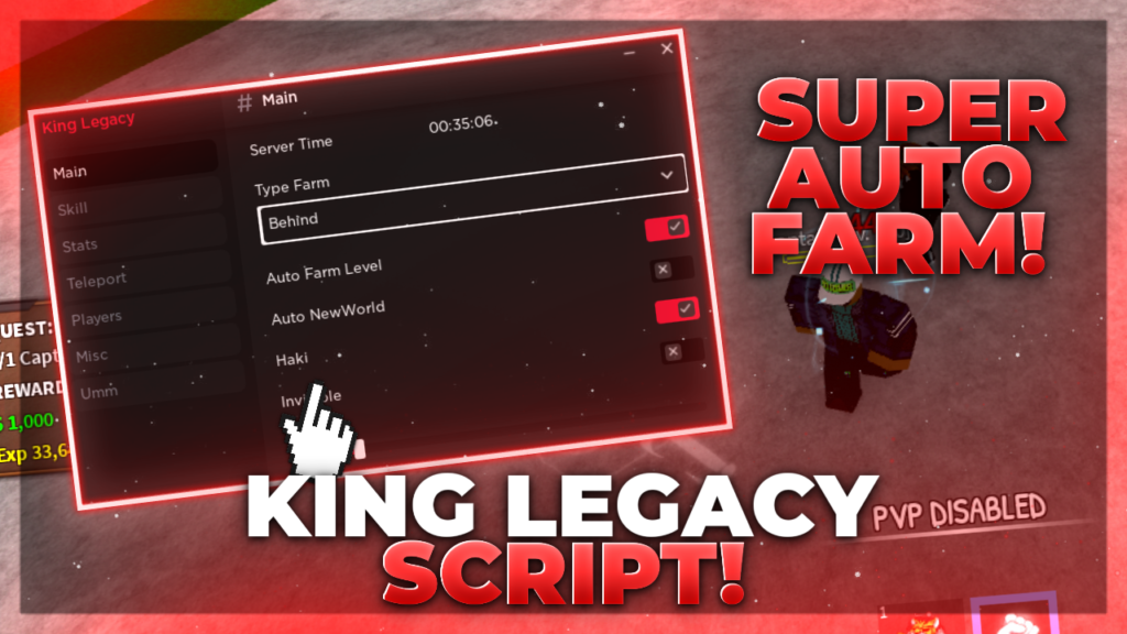 King Legacy Script ROBLOX!! Auto Farm Atualizado - Funcionando 2023 