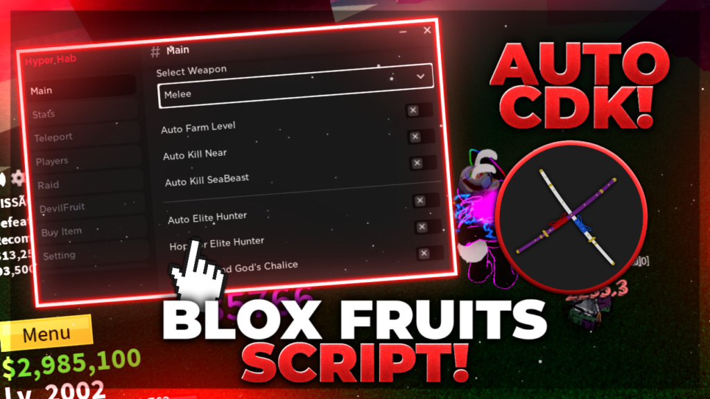 Blox Fruits  Kay Hub — Roblox Scripts